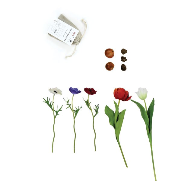 Sachet en lin avec bulbes de fleurs - image 3